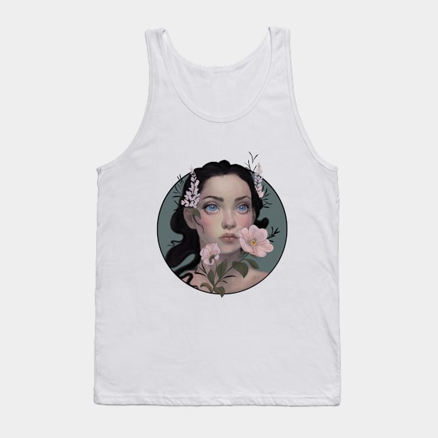 Flora art nouveau - Goddess Tank Top by Verre